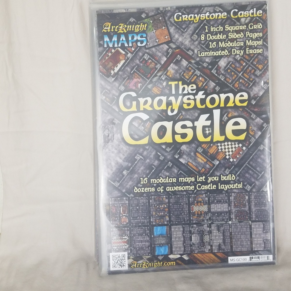 Arcknight Maps The Graystone Castle 16 Modular Maps Laminated Dry Erase MS-GC100